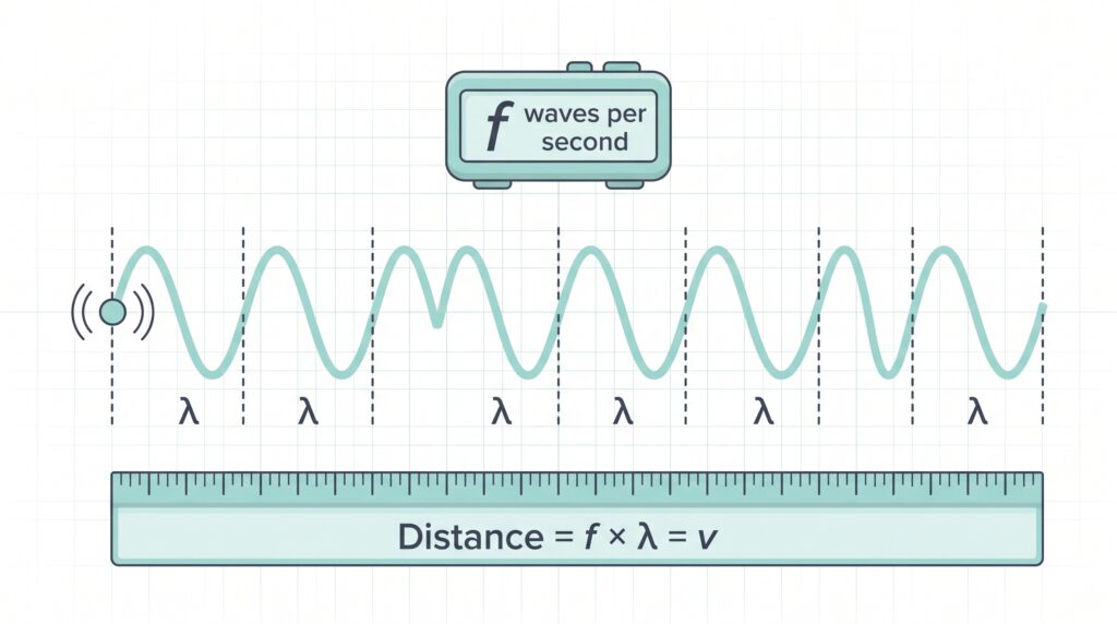 v=fλ: The Universal Wave Equation (Wave Speed Formula)