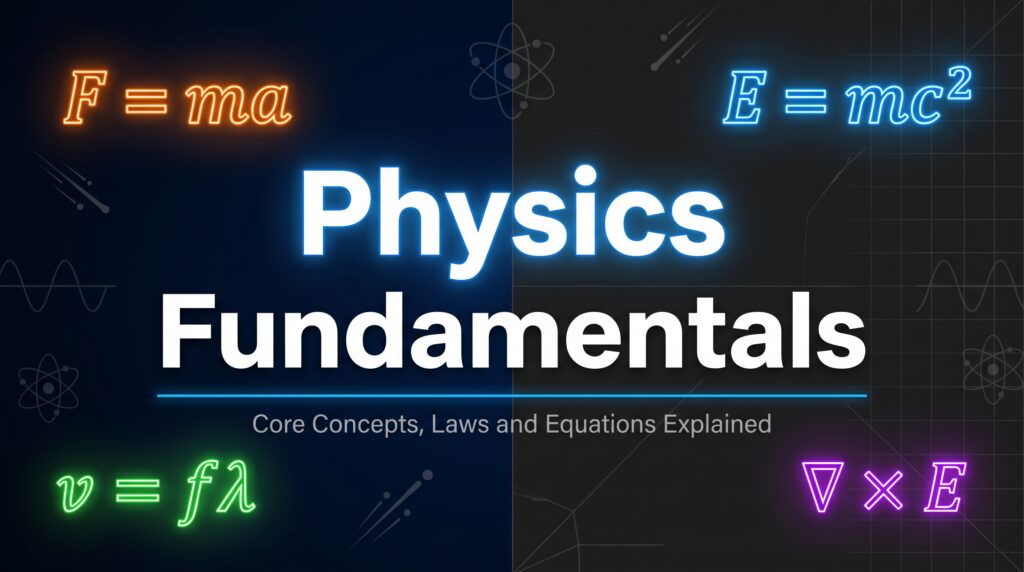 Physics Fundamentals: The Complete Guide to Core Concepts, Laws, and Equations