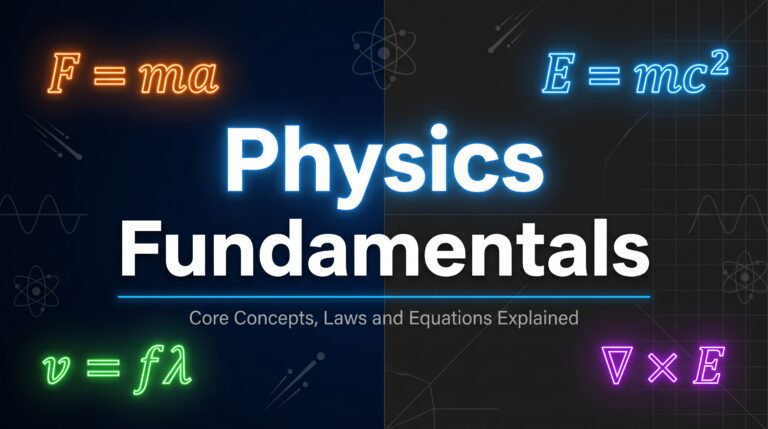 Physics Fundamentals: The Complete Guide to Core Concepts, Laws, and Equations