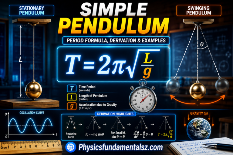 Simple Pendulum: Definition, Formula, Time Period, and Derivation