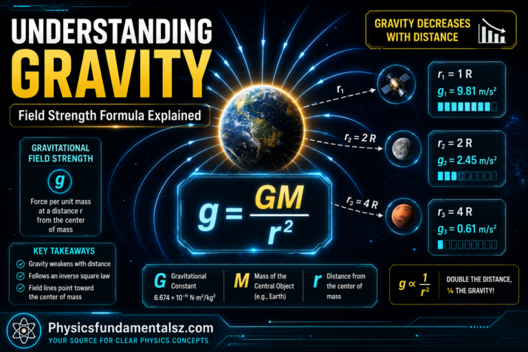 Gravitational Fields: g = GM/r², Field Lines & Orbital Speed