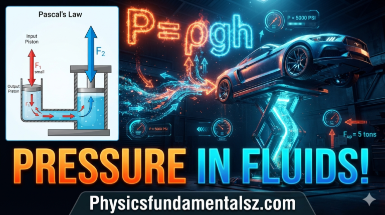 Pressure in Fluids: P = ρgh, Pascal's Law & Hydraulics Explained