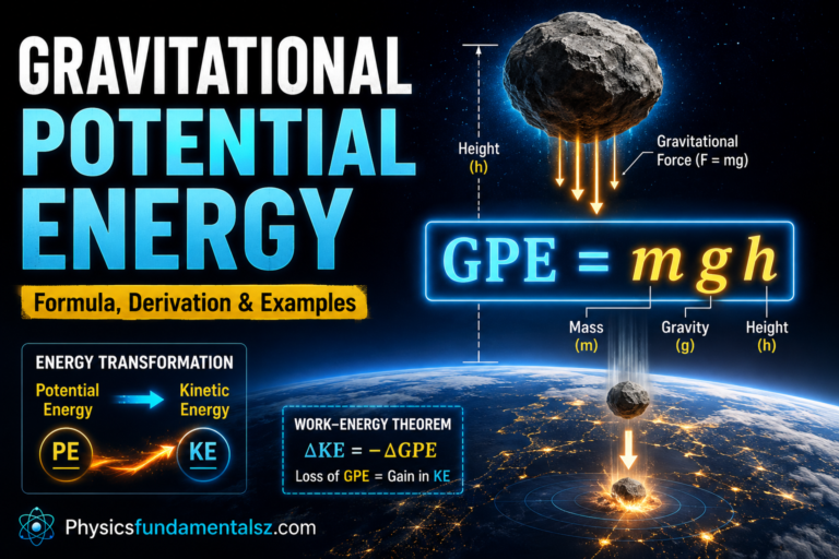 Gravitational Potential Energy: GPE = mgh Formula, Derivation & Examples