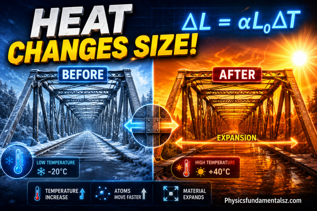 Thermal Expansion: Formula ΔL = αL₀ΔT, Types & Worked Examples