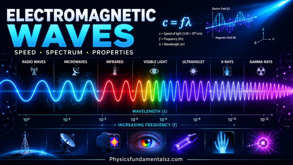 Electromagnetic Waves: Speed, Spectrum & Wave Properties