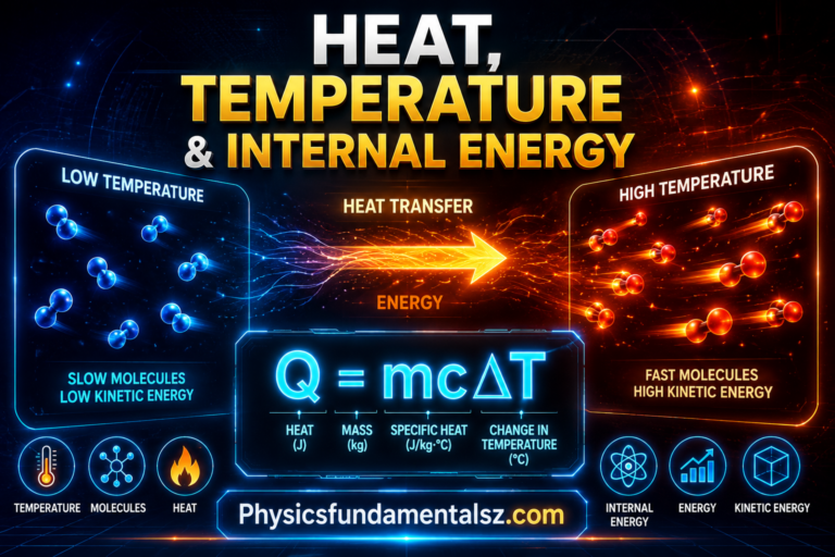 Thermal Energy & Internal Energy: Heat, Temperature & Q = mcΔT
