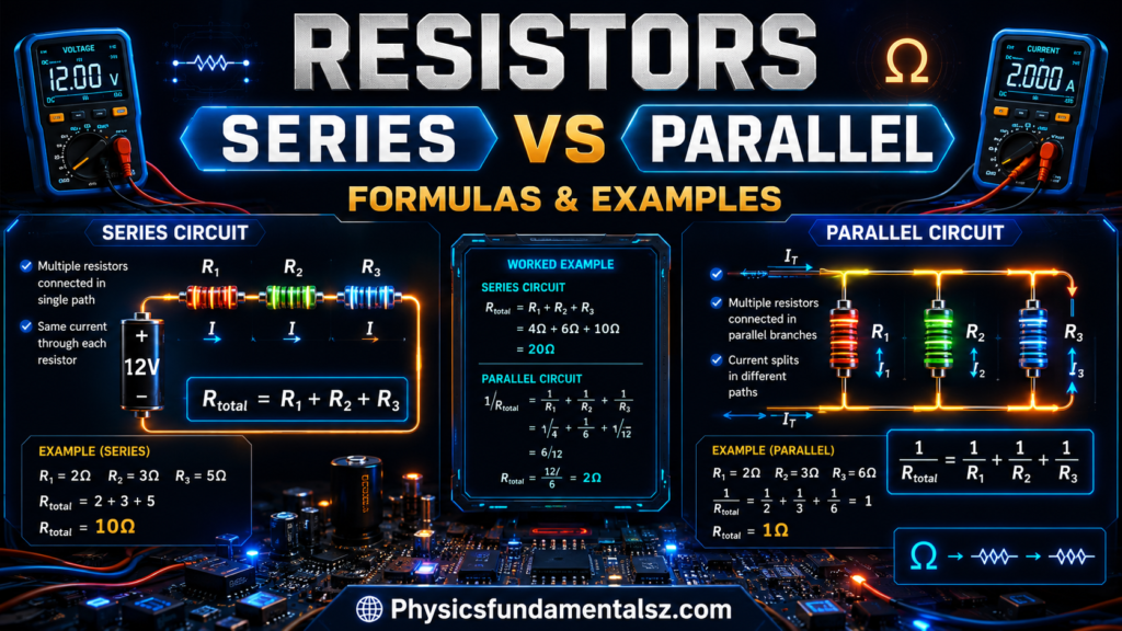 Resistors in Series and Parallel: Formulas, Rules & Worked Examples