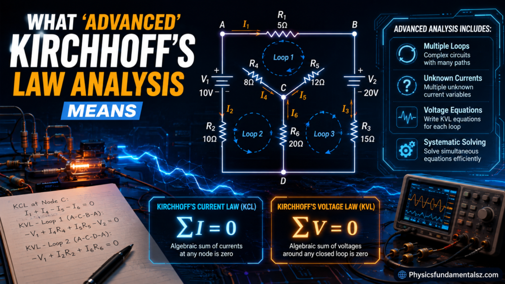 Kirchhoff's Laws Advanced: Solving Multi-Loop Circuits Step by Step