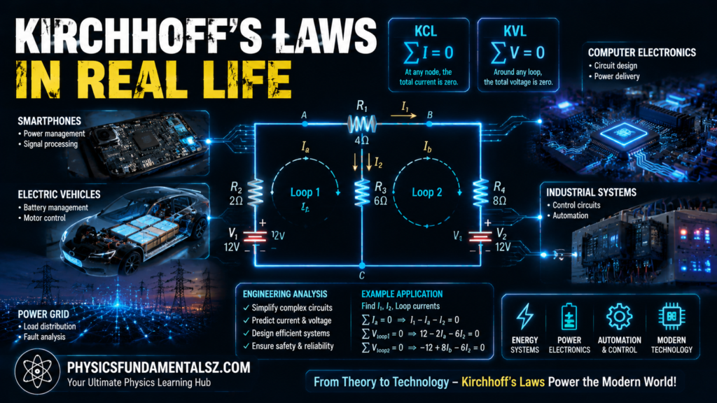 Electric Circuits & Kirchhoff's Laws: KCL, KVL & Worked Examples
