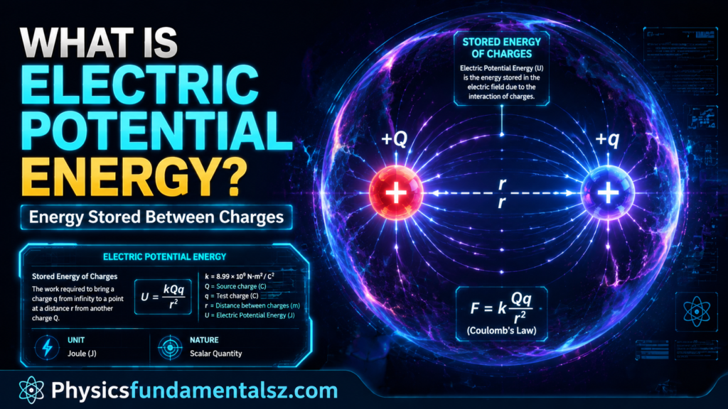 Electric Potential Energy: E = kQq/r, Work Done & Worked Examples