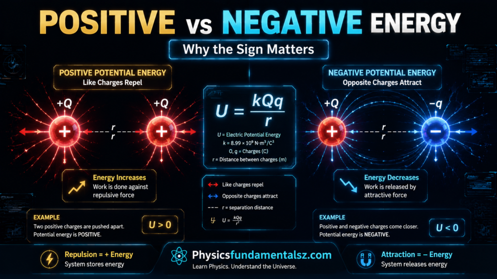 Electric Potential Energy: E = kQq/r, Work Done & Worked Examples