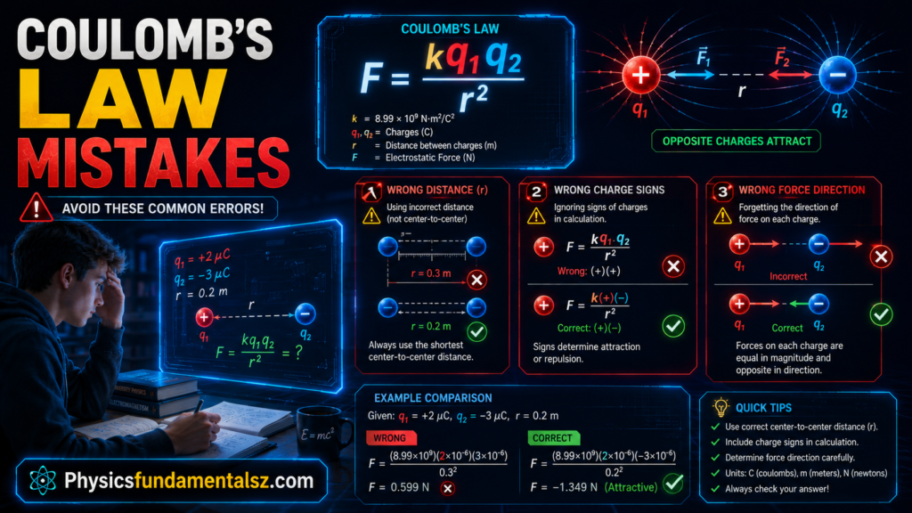 Electric Charge and Coulomb's Law: F = kq₁q₂/r² Explained
