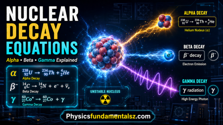 Nuclear Decay Equations: Alpha, Beta & Gamma Decay Explained