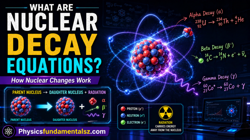 Nuclear Decay Equations: Alpha, Beta & Gamma Decay Explained