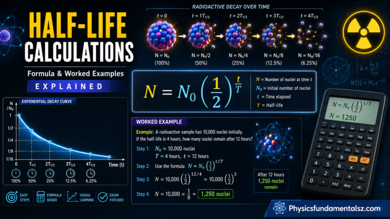 Half-Life Calculations: Formula & Worked Examples Explained