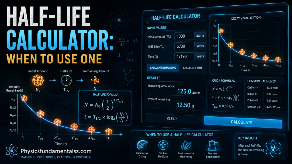Half-Life Calculations: Formula & Worked Examples Explained