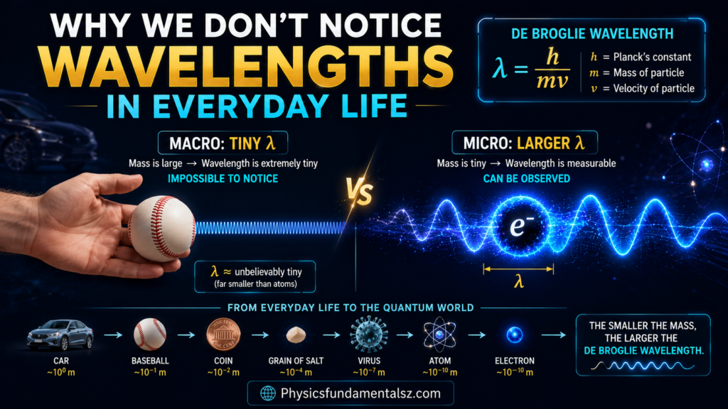 De Broglie Wavelength: λ = h/mv Formula, Derivation & Examples