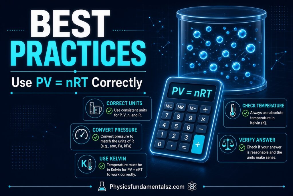 Ideal Gas Law Calculator With Steps: PV = nRT Formula & Examples 2026