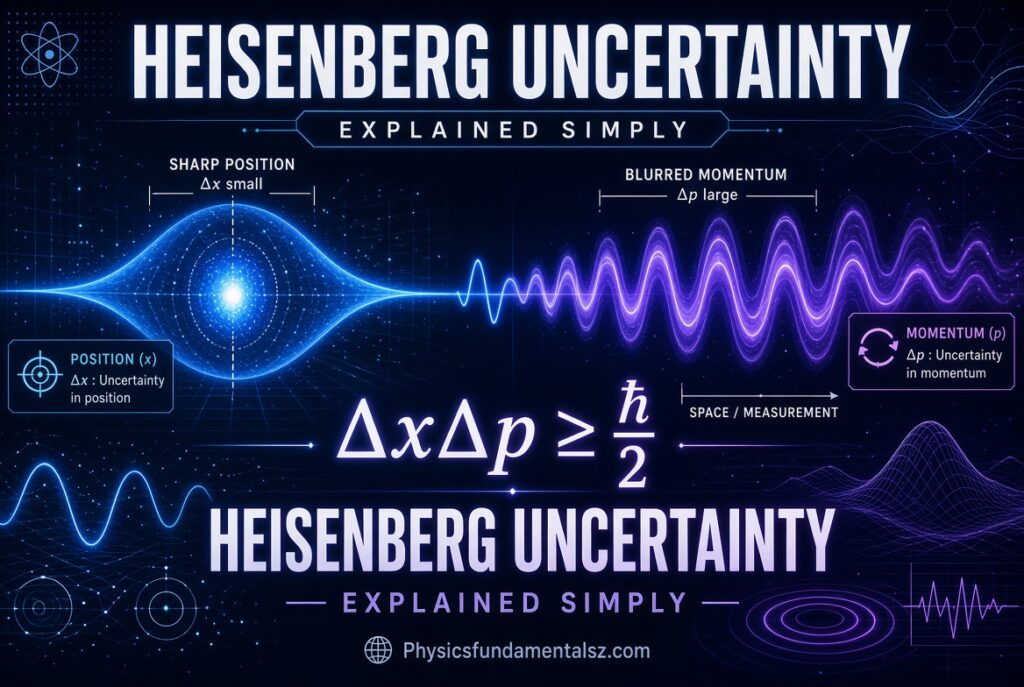 Heisenberg Uncertainty Principle: ΔxΔp ≥ ℏ/2 — Explained Simply