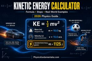 Kinetic Energy Calculator Physics: Formula, Steps & Real-World Examples 2026