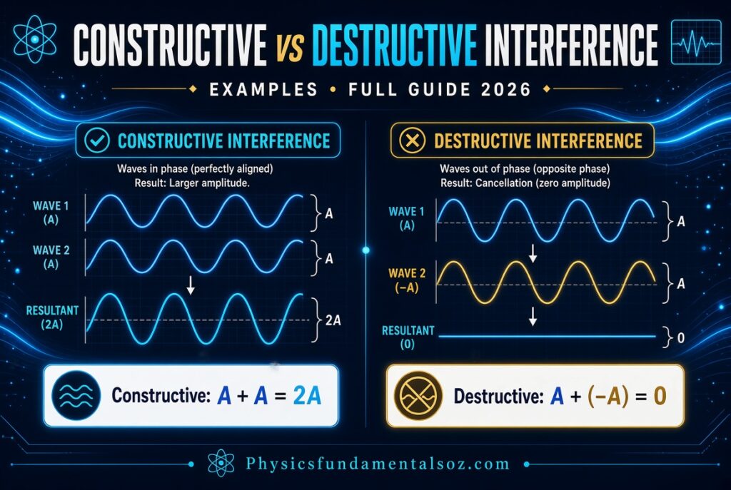 Constructive and Destructive Interference Examples Full Guide 2026