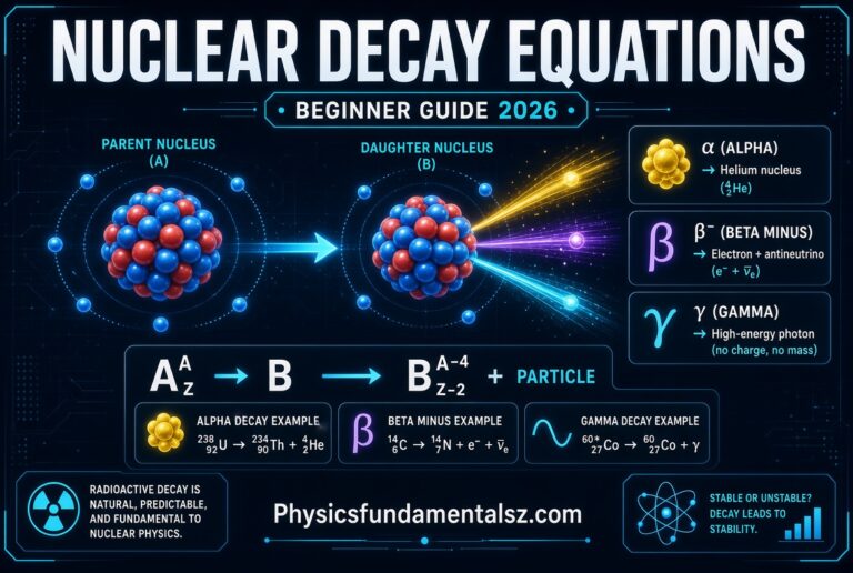 Nuclear Decay Equations Explained Simply (2026 Beginner Guide)