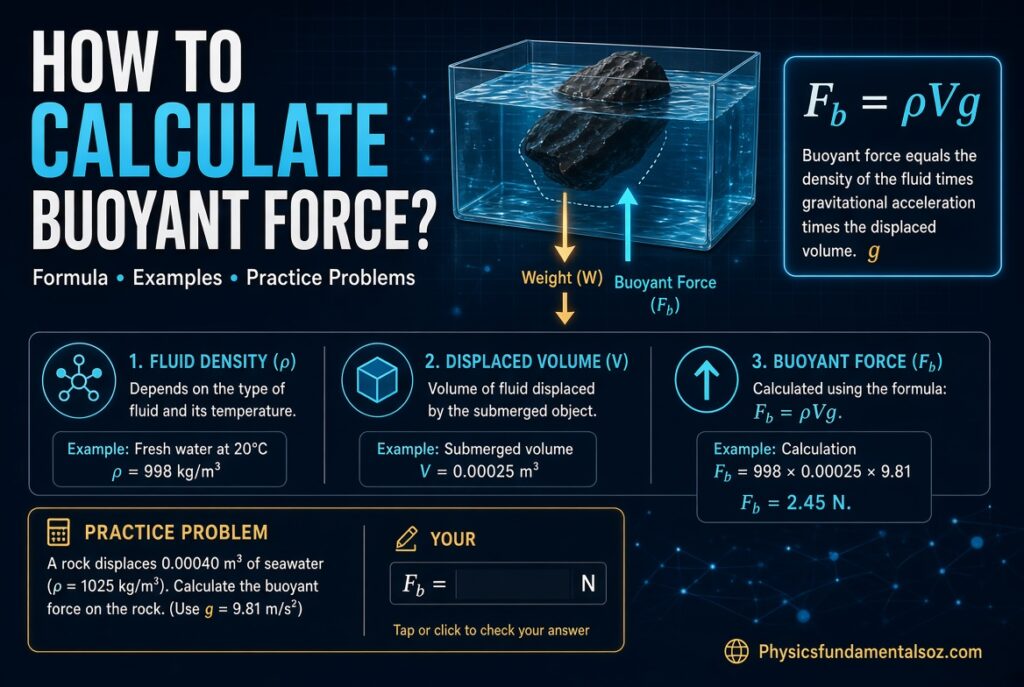 How to Calculate Buoyant Force Step by Step: Formula, Examples, and Practice Problems 2026