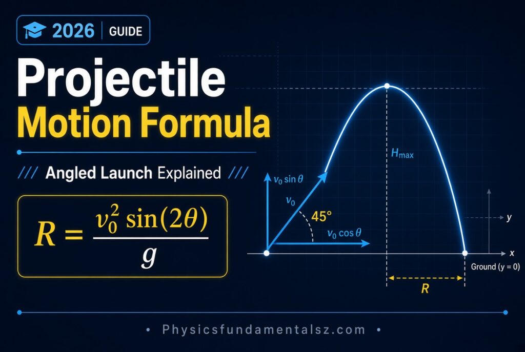 Projectile Motion Formula for Angled Launch Explained (2026 Guide)