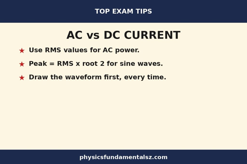AC vs DC exam tips